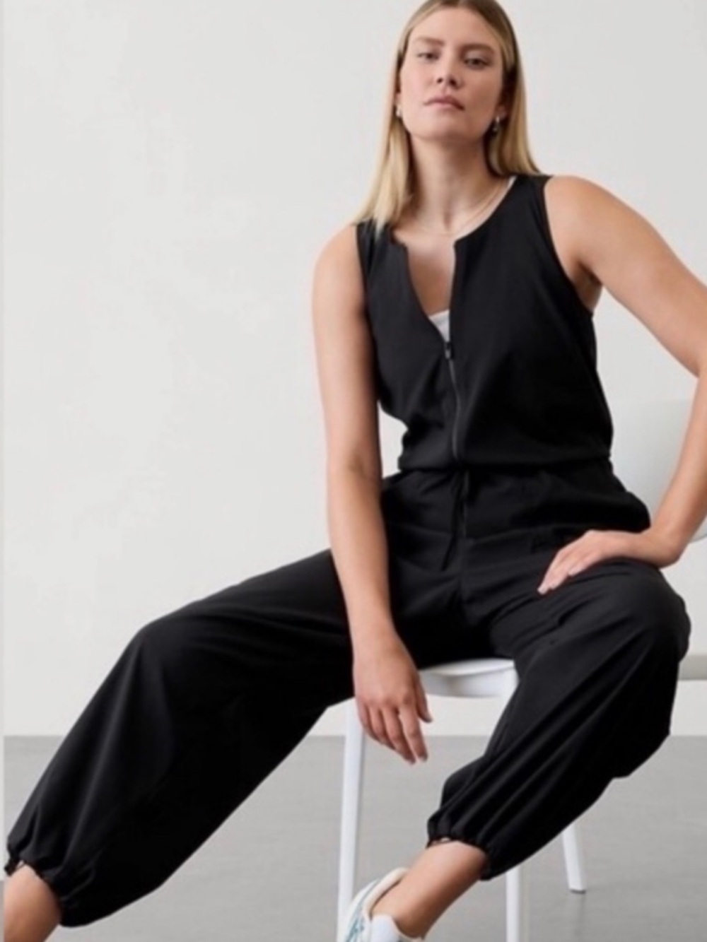 NWT Athleta Flex Jumpsuit | Black | Size Small - Picture 2 of 10